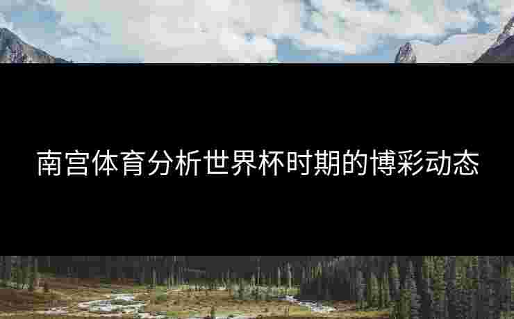 南宫体育分析世界杯时期的博彩动态